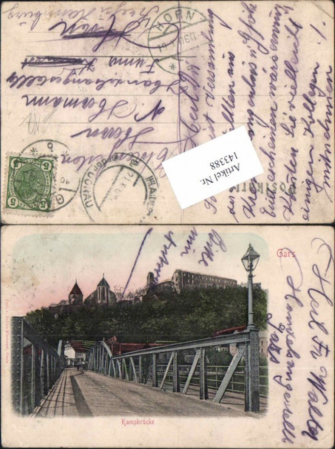 143388,Gars am Kamp Kampbrücke 1900