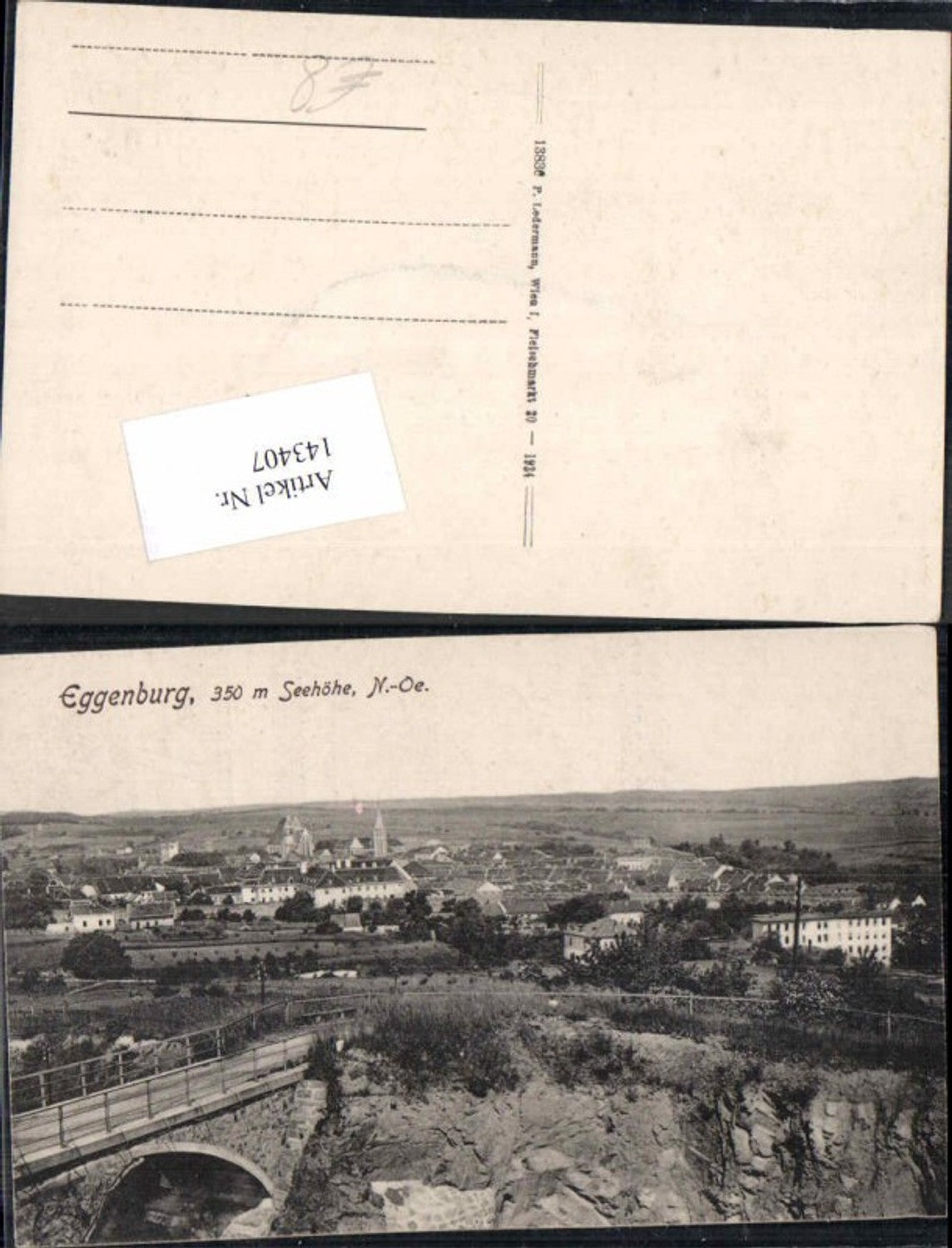 143407,Eggenburg Teilansicht 1924
