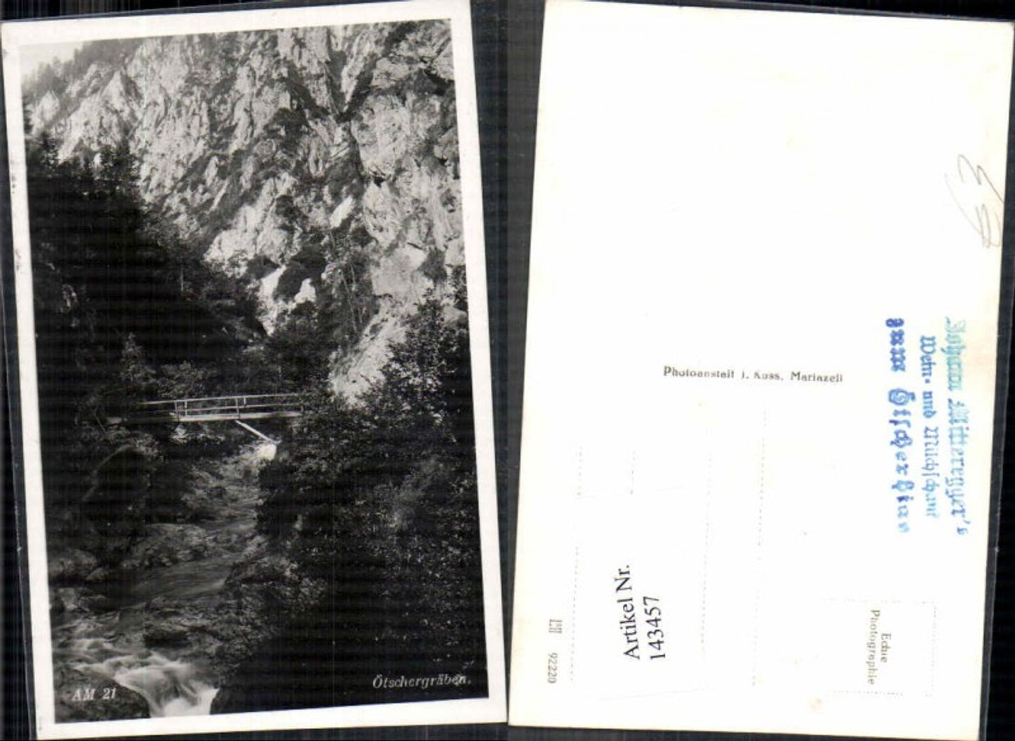 143457,Ötschergräben bei Gaming Mitterbach 1925 Tormäuer