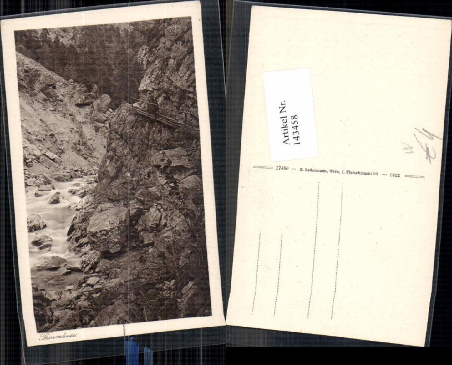 143458,Ötschergräben bei Gaming Mitterbach 1925 Tormäuer