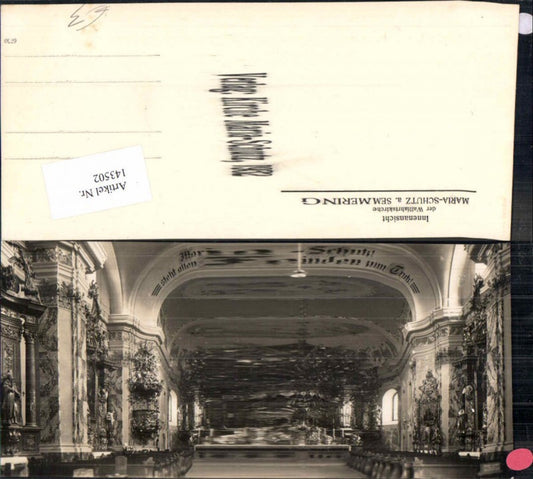 143502,Maria Schutz am Semmering Kirche Innen