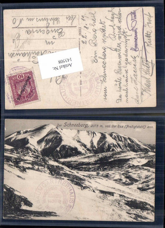 143508,Schneeberg bei Puchberg am Schneeberg v.d. Rax aus