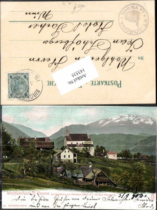 143535,St Corona am Wechsel bei Kirchberg 1905