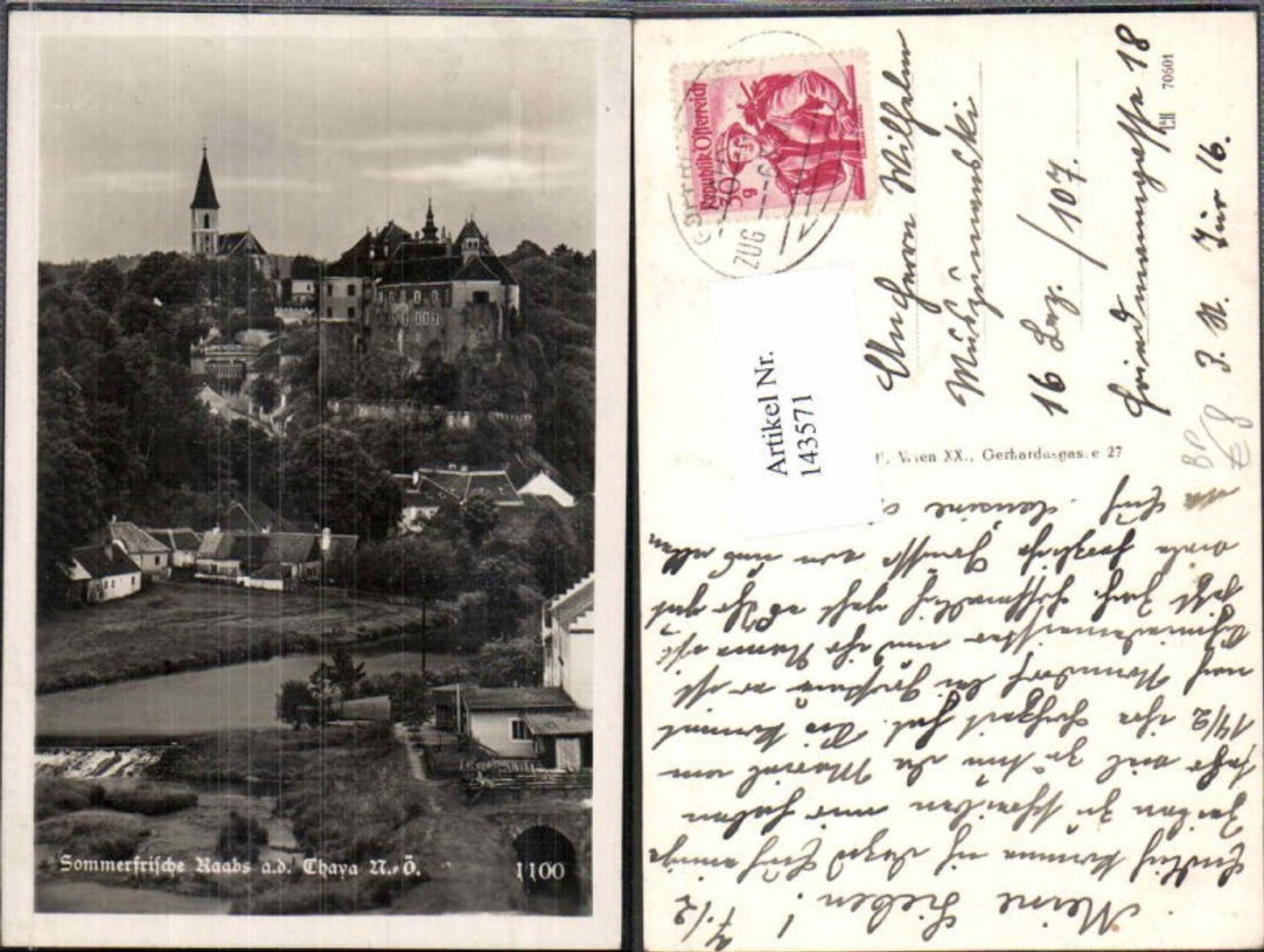 143571,Raabs a.d. Thaya 1935 Ortsrand