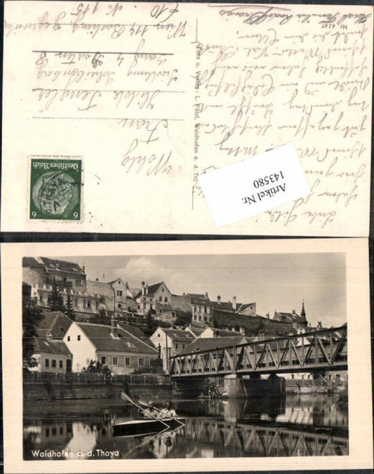 143580,Waidhofen a.d. Thaya Partie im Ort 1935