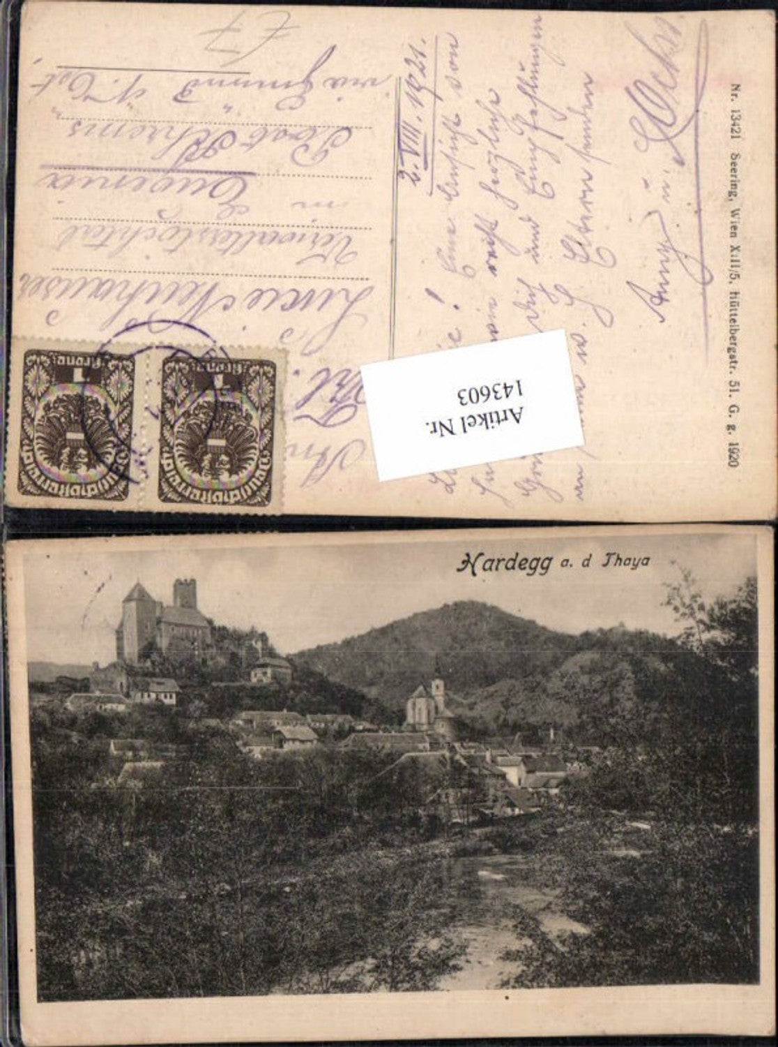 143603, Hardegg ad Thaya 1920