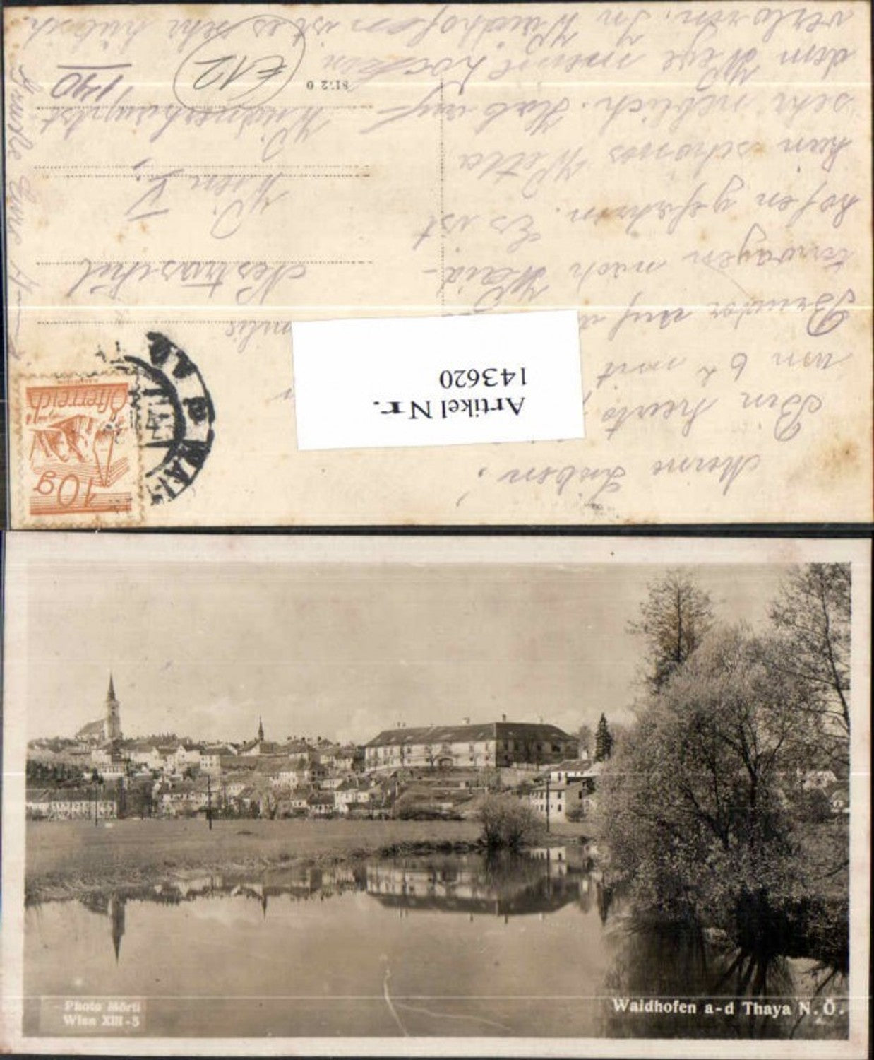 143620,Waidhofen a.d. Thaya Uferpartie 1930