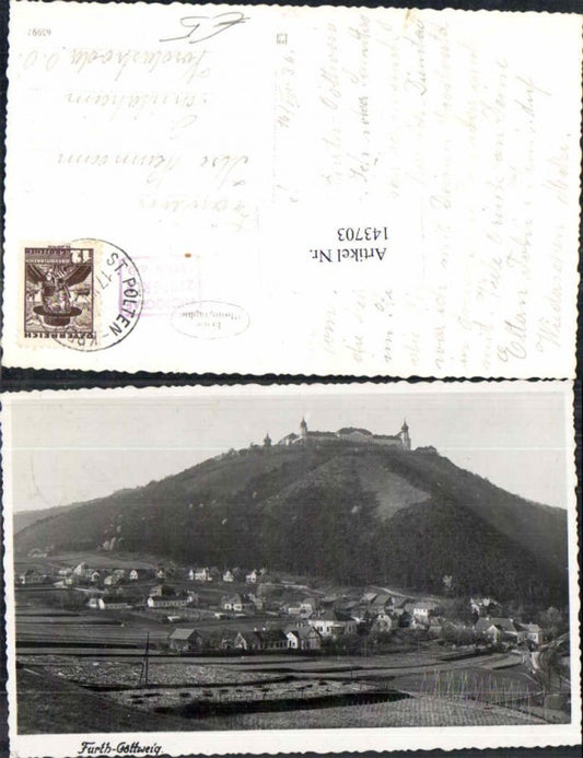 143703,Furth Göttweig Seltene Ortsansicht