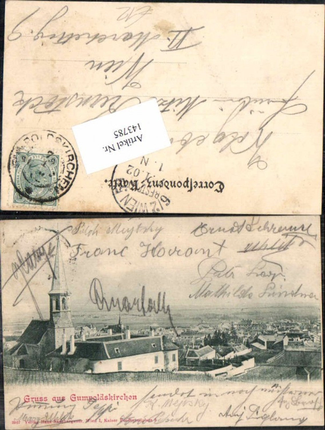 143785,Gruss aus Gumpoldskirchen 1900