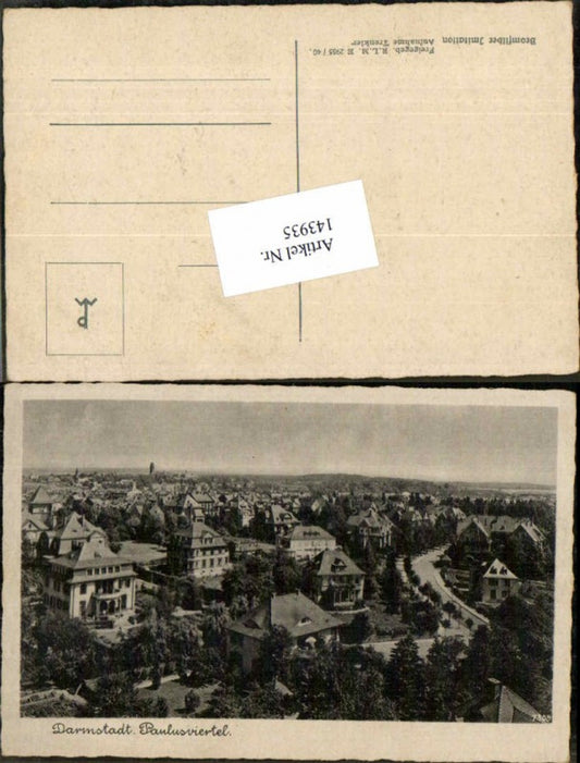 143935,Darmstadt Paulusviertel 1940