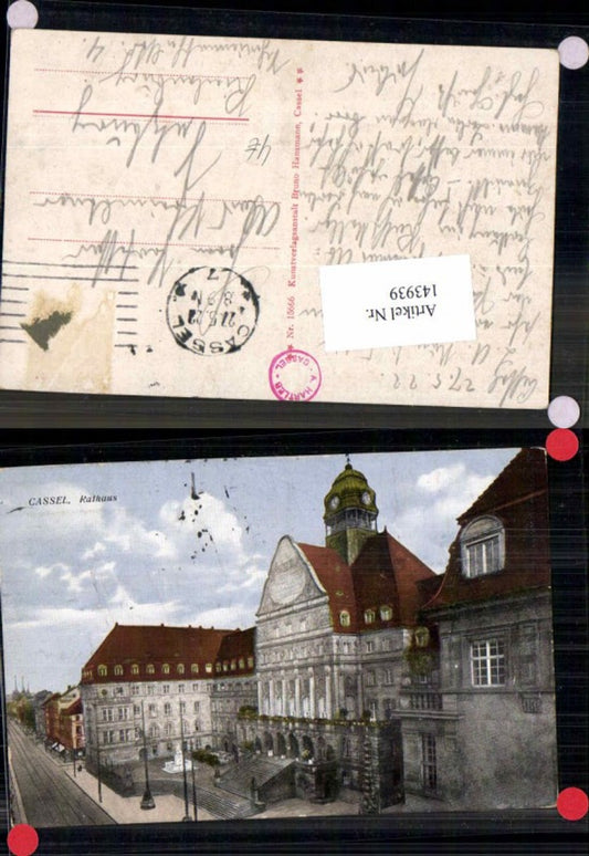 143939,Cassel Kassel Rathaus 1910