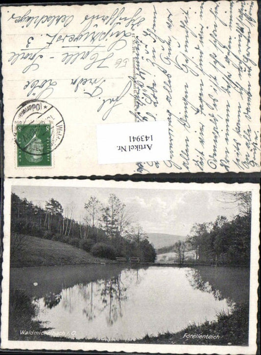 143941,Waldmichelbach Forellenteich Odenwald 1935