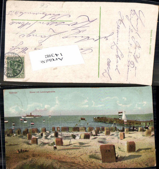 143982,Göhren Strand m. Landungsbrücke Rügen