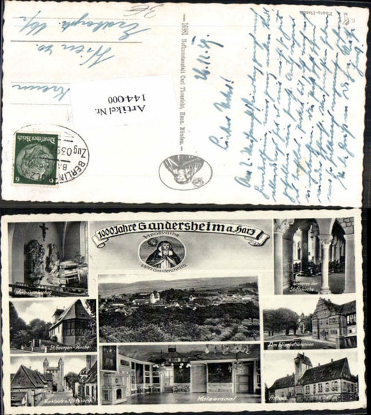 144000,gandersheim am harz Bahnpost Zug 0397