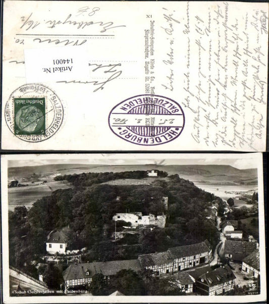 144001,Fliegeraufnahme Salzderhelden 1940