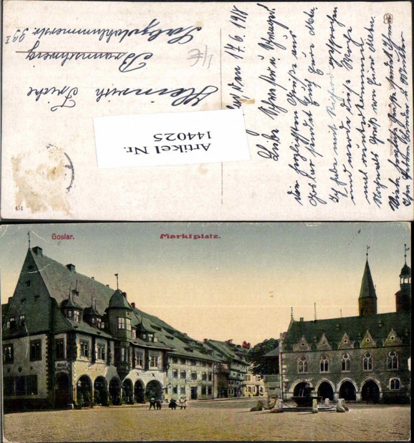 144025,Goslar im Harz Marktplatz