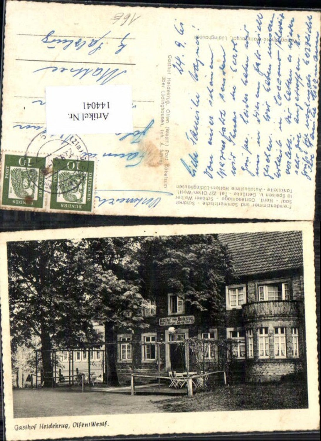 144041,Gasthaus Heidekrug in Olfen 1940