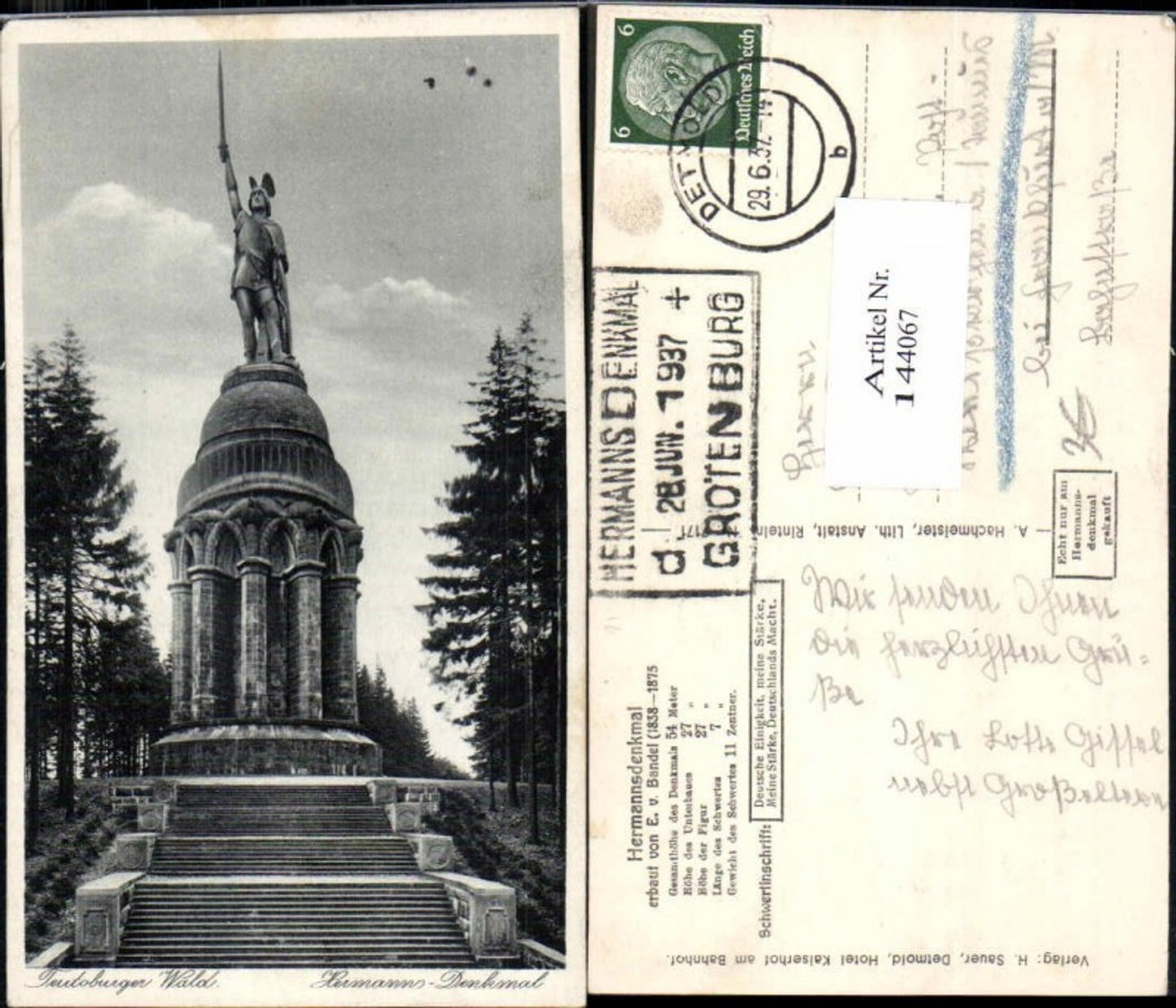 144067,Teutoburger Wald Hermanns Denkmal