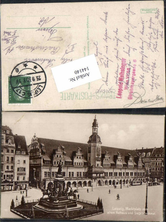144140,Leipzig Marktplatz Rathaus