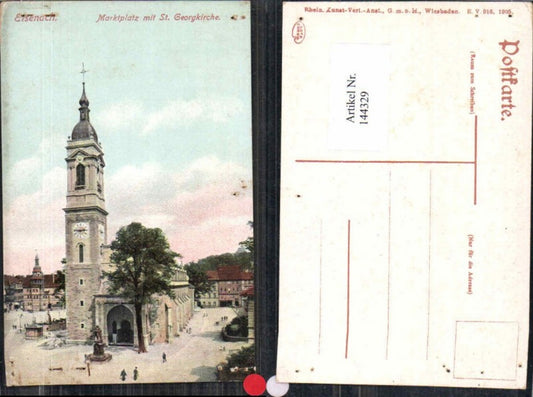 144329,Eisenach Marktplatz St Georgikirche