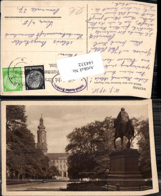 144332,Weimar Schloss Denkmal August