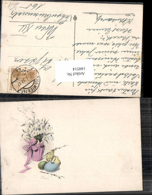 144514, Easter chicks, signed by J. Kränzle