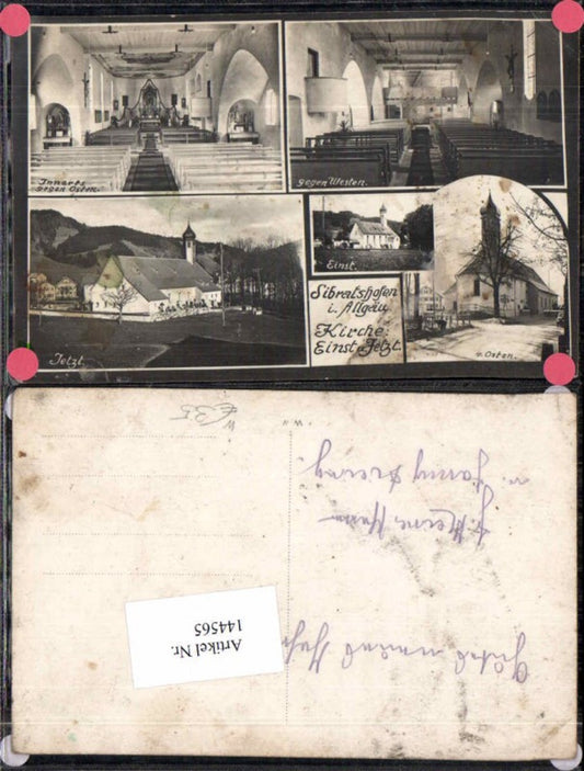 144565,Sibratshofen in Allgäu Kirche Einst & Jetzt Grünenbach