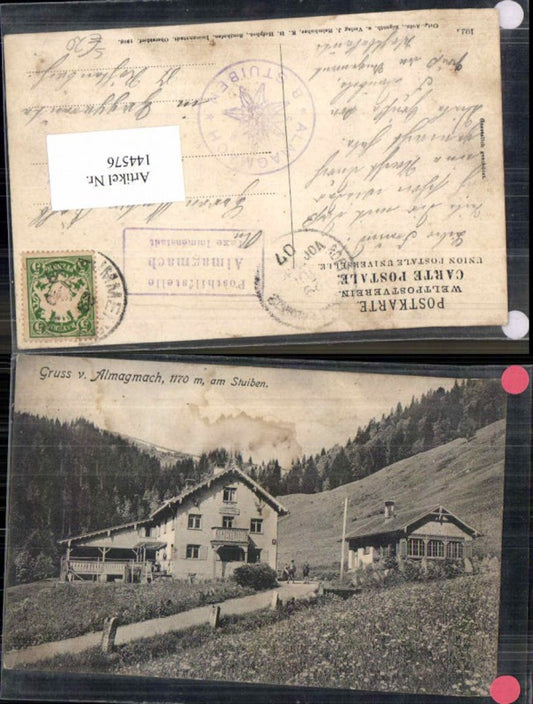 144576,Gruss v. Almagmach am Stuiben bei Immenstadt 1905