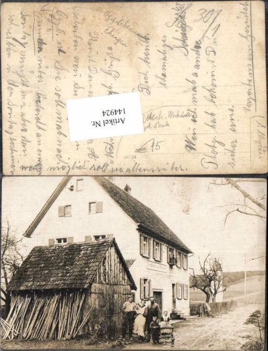 144924,seltene FotoAK Oggelsbeuren Attenweiler Ehingen Mechanische Werkstätte Bock Joseph