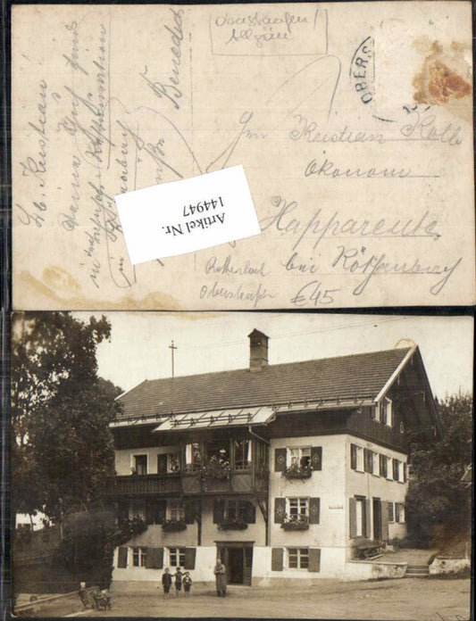 144947,Sehr seltene FotoAK  Röthenbach Weissach Strasse Gasthaus