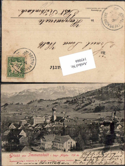 145066,Gruss aus Immenstadt im Allgäu 1900