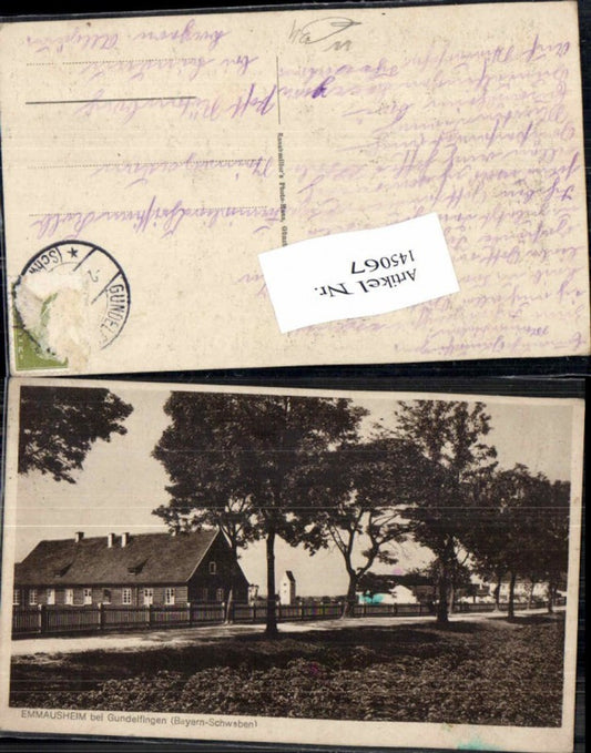 145067,Emmausheim bei Gundelfingen Bayern Schwaben 1920