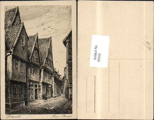 59163,Künstlerkarte Detmold Meier Straße