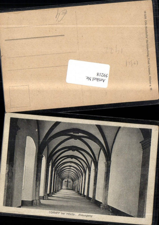 59218,Corvey bei Höxter Kreuzgang Detailansicht