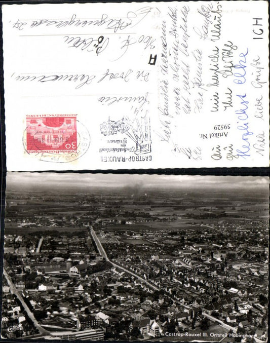 59529,Castop Rauxel  Ortsteil Habinghorst Luftaufnahme 1969