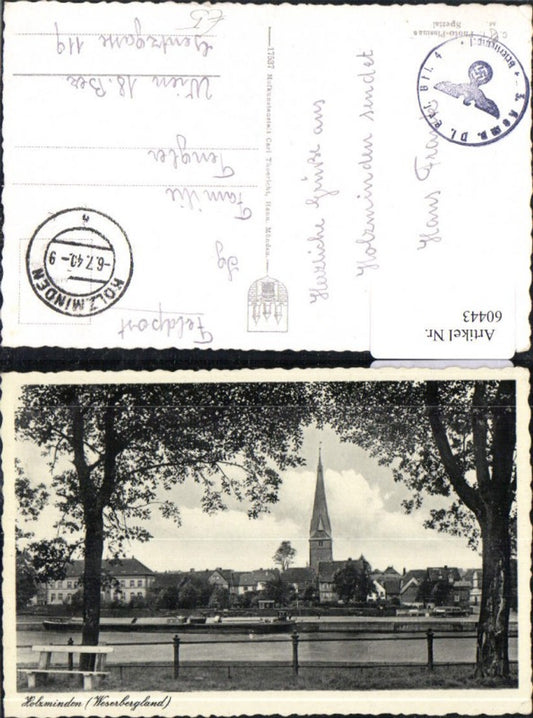 60443,Holzminden Weserbergland Ansicht 1940