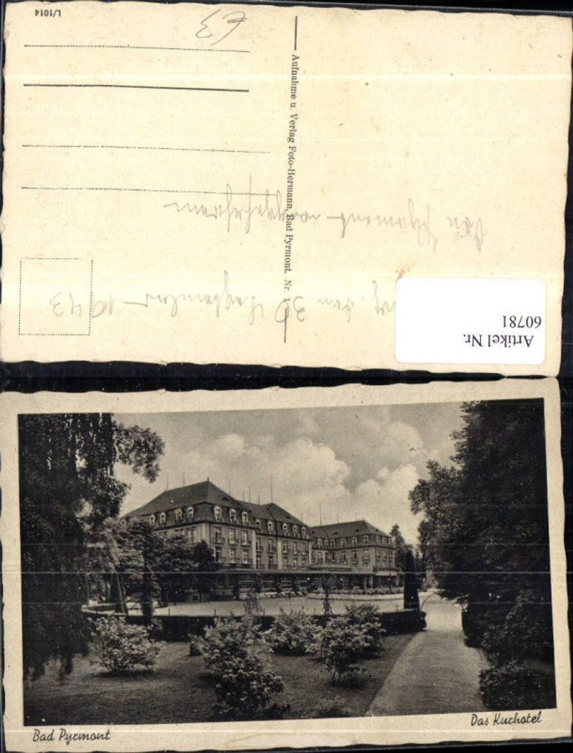 60781,Bad Pyrmont Das Kurhotel Ansicht