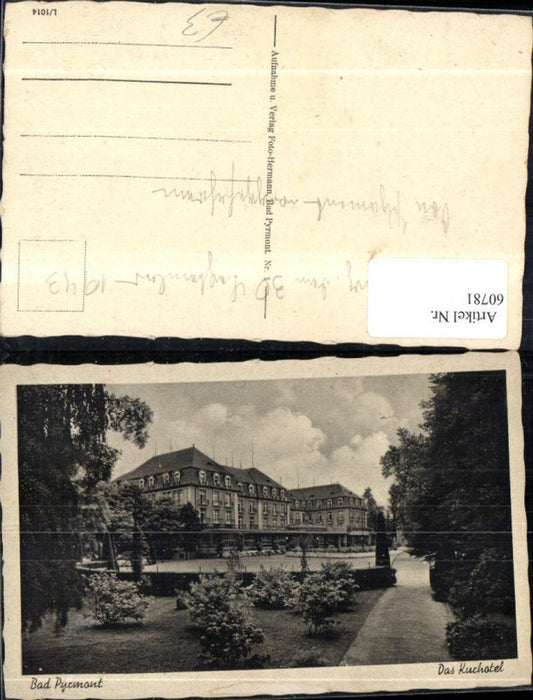 60781,Bad Pyrmont Das Kurhotel Ansicht