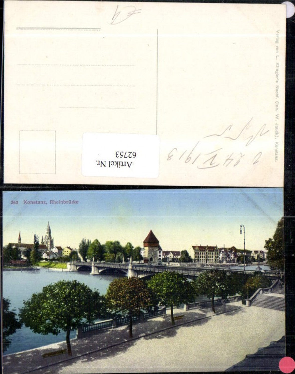 62753,Konstanz Rheinbrücke Ansicht
