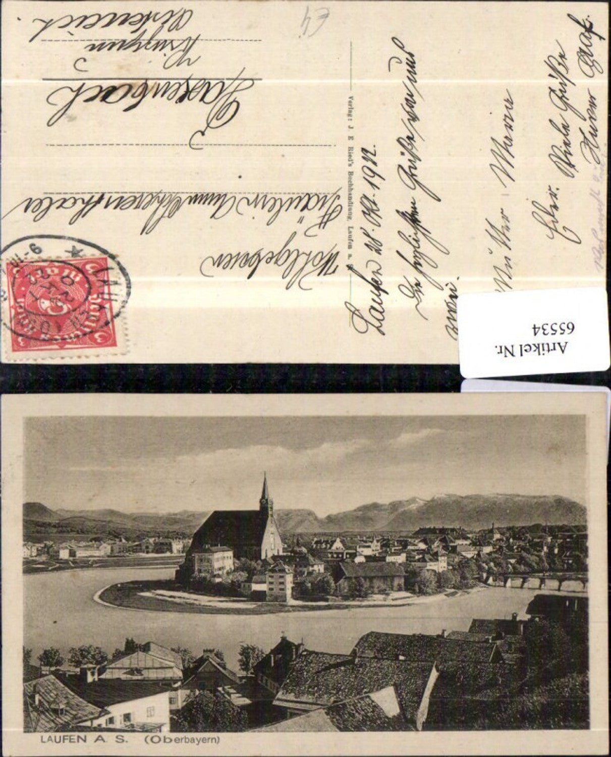 65534,Laufen a Saale Oberbayern Totale 1922