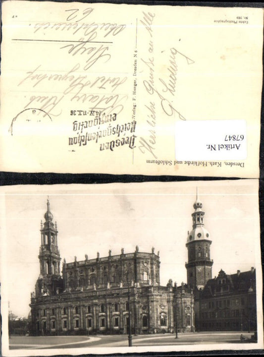 67847,Dresden Kath Hofkirche u Schloßturm