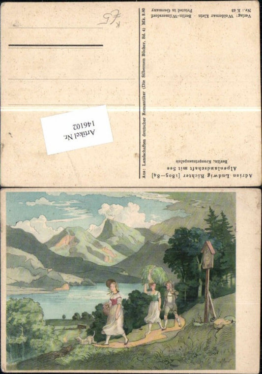 146102,Adrian Ludwig Richter Alpenlandschaft