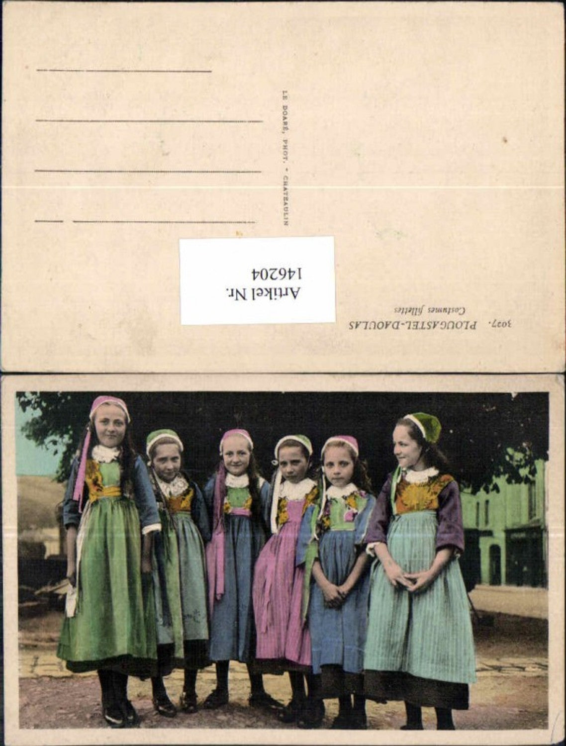 146204,Plougastel Daoulas Kinder in Tracht Costumes