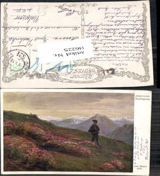 146225,Almenrausch Jagd Jäger Josef Straka Feldpost 521 Feldpostamt