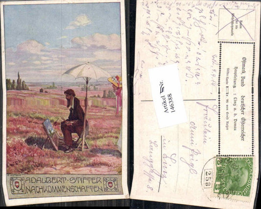146388, Ostmark League of German Austrians Ernst Kutzer Adalbert Stifter 96 Railway Post