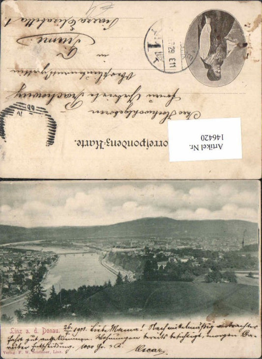 146420,Linz a.d. Donau Totale 1900