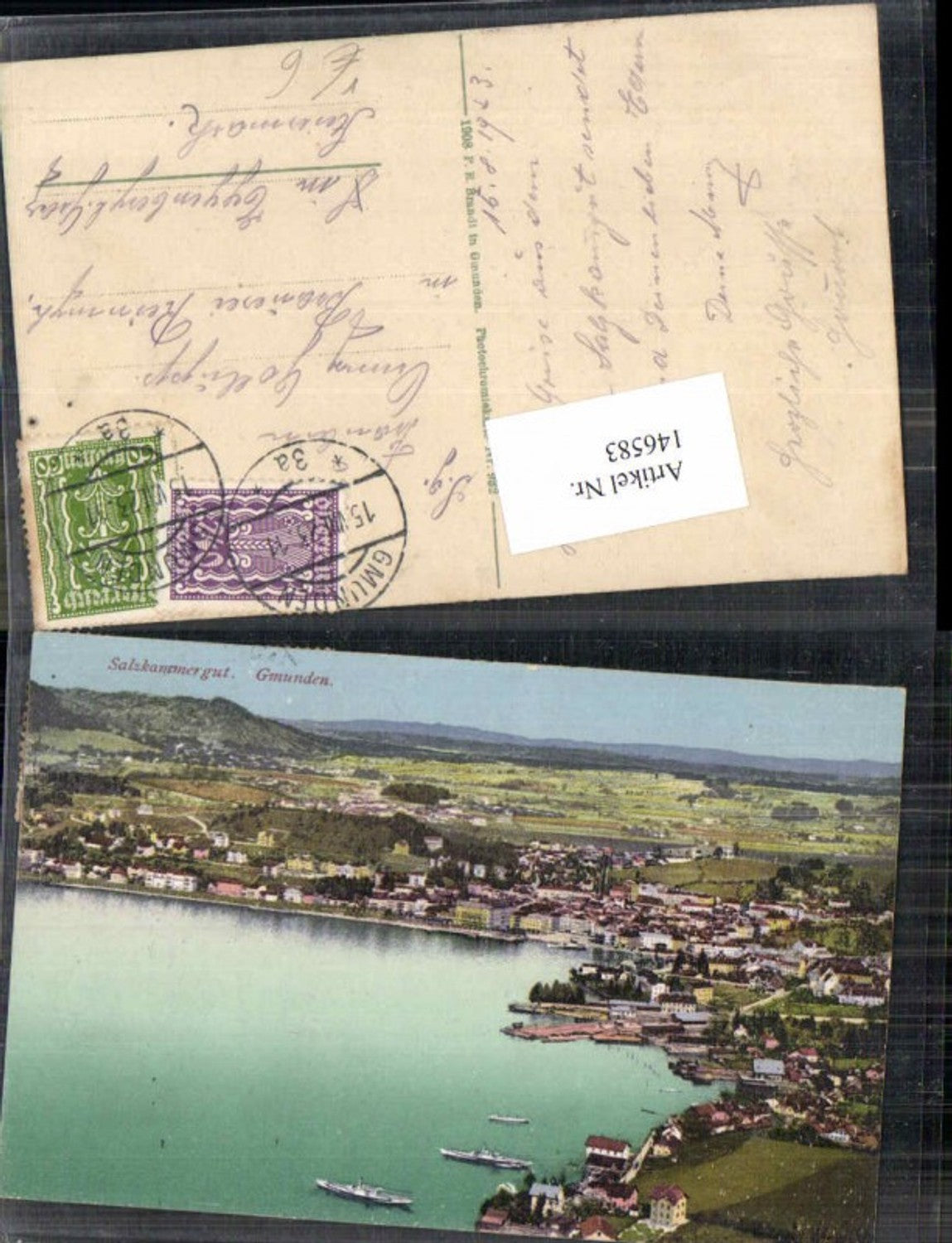 146583,Salzkammergut Gmunden am Traunsee pub Brandt 932