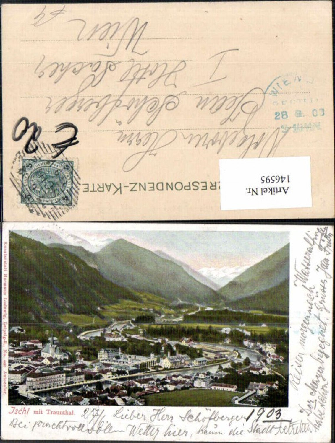 146595,Ischl und Traunthal 1900