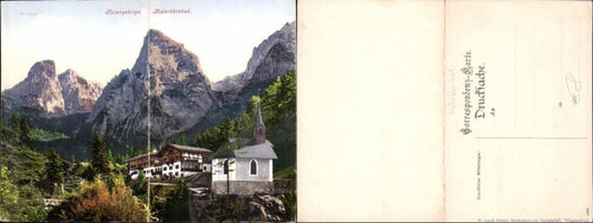 146628,Tolle Klappkarte Kufstein Hinterbärenbad Tirol Kaisergebirge 1910 pub Lippott 4629