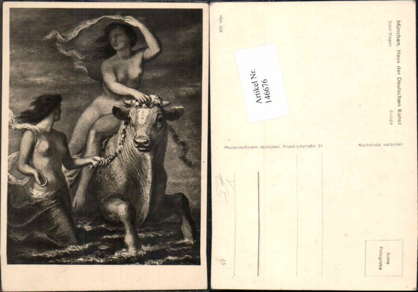 146676,Haus der Deutschen Kunst HDK 508 Josef Pieber Europa